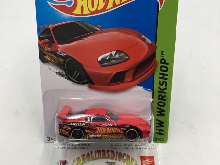 2015 Hot wheels #201 Red Toyota Supra with protector For Cheap