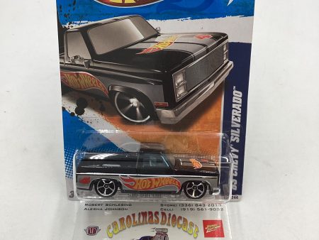 2011 Hot Wheels #156 Walmart Exclusive Black 83 Chevy Silverado with protector Online Hot Sale