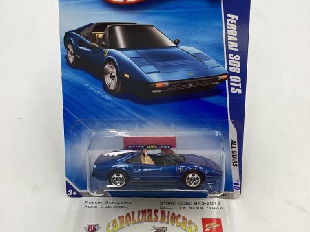 2010 Hot Wheels #128 Keys to Speed Blue Ferrari 308 GTS with protector Hot on Sale