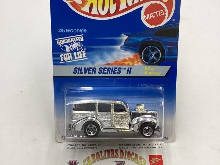 1996 Hot Wheels #421 Silver Series II 2 4 40’s Woodie 19C Fashion