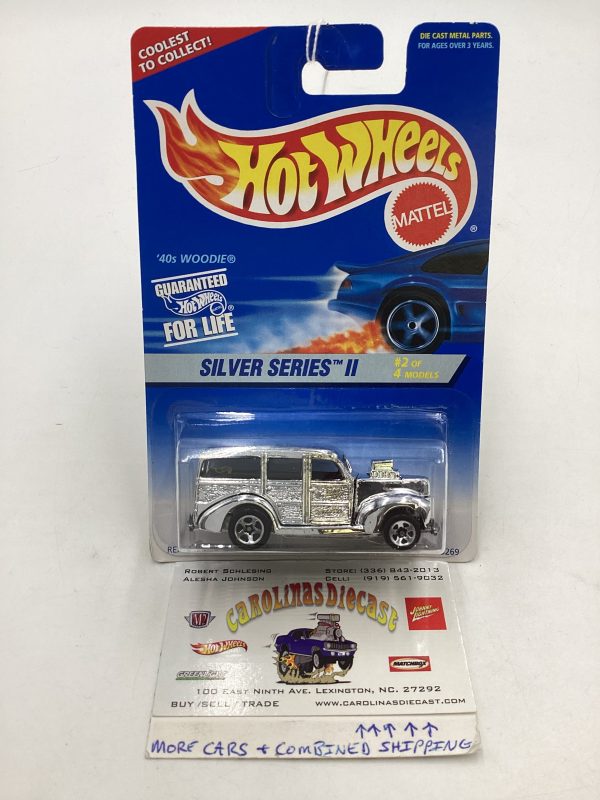 1996 Hot Wheels #421 Silver Series II 2 4 40’s Woodie 19C Fashion