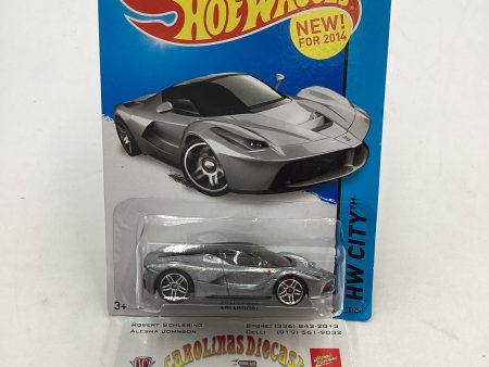 2014 Hot wheels #038 Laferrari Silver w Protector Online Hot Sale