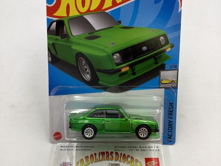 2024 Hot Wheels #23 Ford Escort RS2000 Green Super Treasure Hunt with protector Fashion