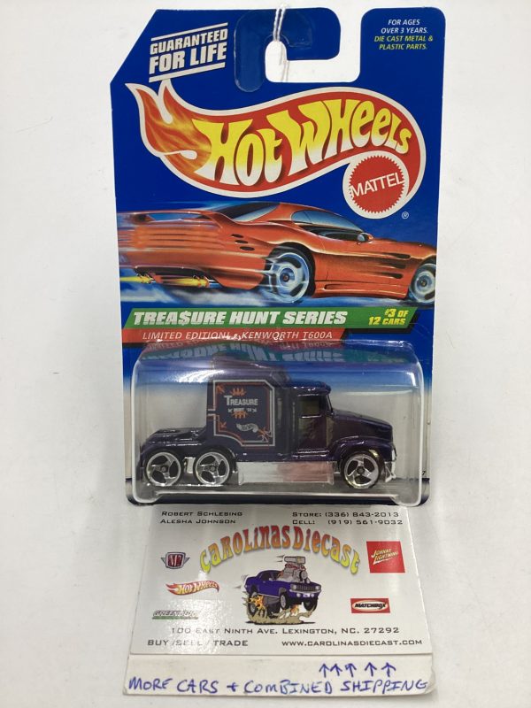 1998 Hot Wheels Treasure Hunt 3 12 Kenworth T600A #751 277O Supply