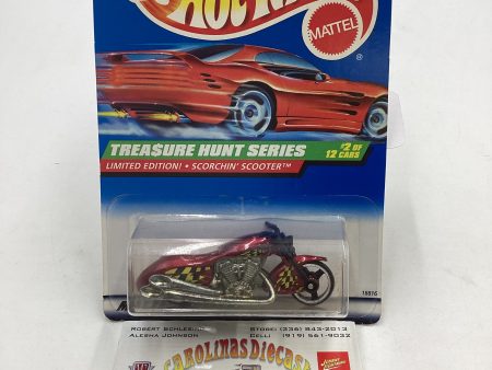 1998 Hot Wheels Treasure Hunt 2 12 Scorchin Scooter #750 277F Cheap