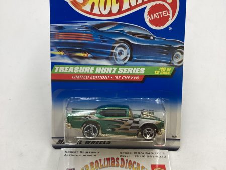 1998 Hot Wheels Treasure Hunt 10 12 57 Chevy #758 277F Hot on Sale