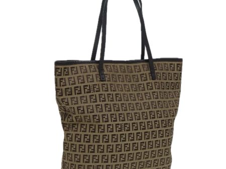 FENDI Zucchino Canvas Tote Bag Beige  hk1424 Supply