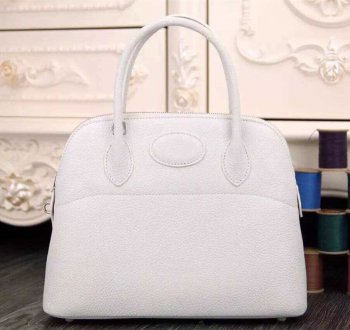 Hermes Bolide 31cm Togo Leather White Bag Online now