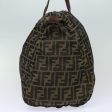 FENDI Zucca Canvas Tote Bag Brown Black  ep4658 For Cheap