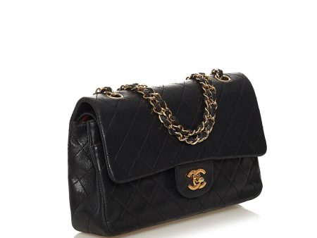 Chanel Medium Classic Lambskin Double Flap (QJVeiD) For Sale