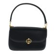 CELINE Horse Carriage Hand Bag Leather Navy yk15581 Online Sale