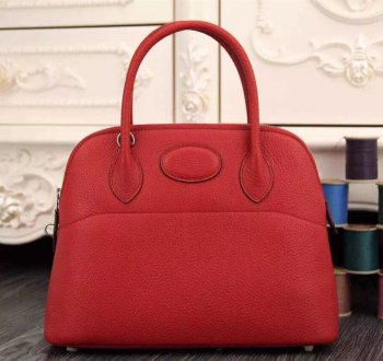 Hermes Bolide 31cm Togo Leather Red Bag For Discount