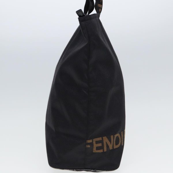 FENDI Tote Bag Canvas Black  ar11998 Online