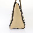 CELINE Luggage Medium Shopper Hand Bag Canvas Beige Gold ep5338 on Sale