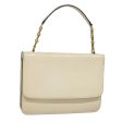 CELINE Hand Bag Patent leather Beige Gold fm3893 Online