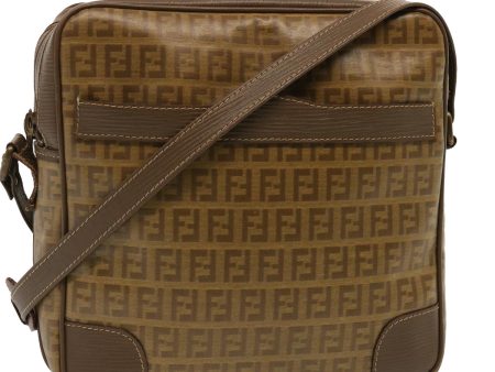 FENDI Zucchino Canvas Shoulder Bag Vintage Beige  ep4154 on Sale