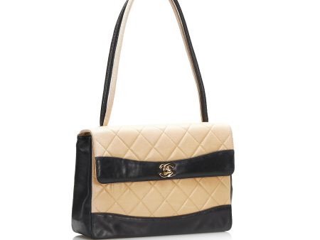 Chanel Bicolor Leather Shoulder Bag (k3TZpL) Discount