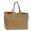 CELINE Horizontalkava Tote Bag Leather Brown Gold hk1577 Fashion