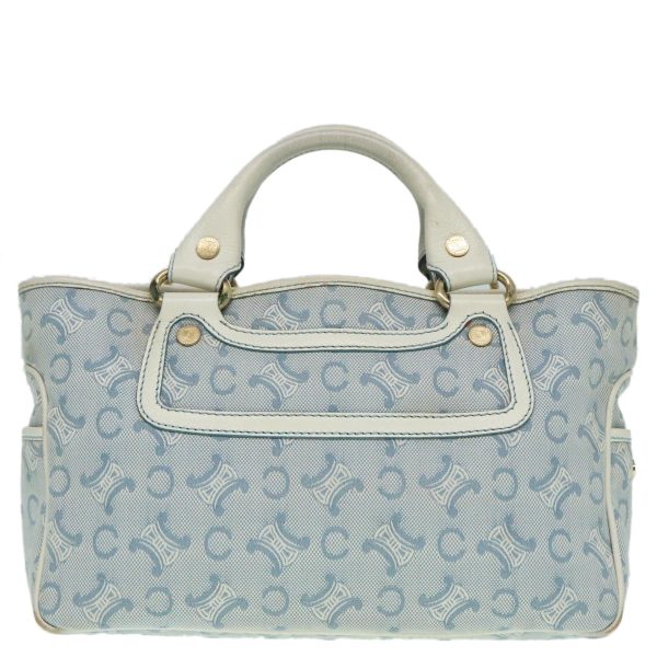 CELINE C Macadam Canvas Hand Bag Light Blue ep5994 For Discount