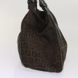 FENDI Zucchino Canvas Shoulder Bag Brown  ac2712 Online Hot Sale