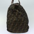 FENDI Zucca Canvas Tote Bag Brown Black  ep4658 For Cheap