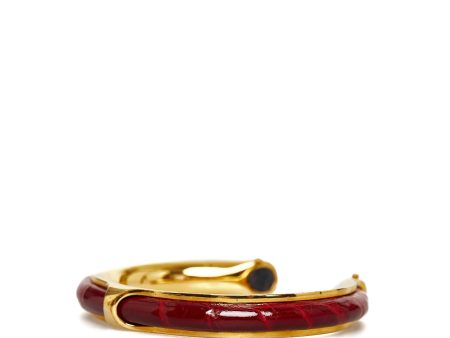 Hermes Printed Enamel Bangle (SHG-BozjXv) Discount