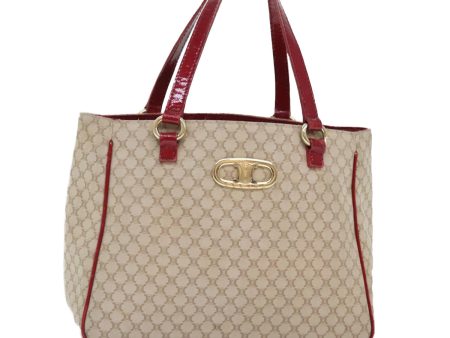 CELINE Macadam Canvas Hand Bag Beige Gold 88290 For Discount