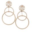 Chanel CC Circle Drop Earrings (20252) For Sale