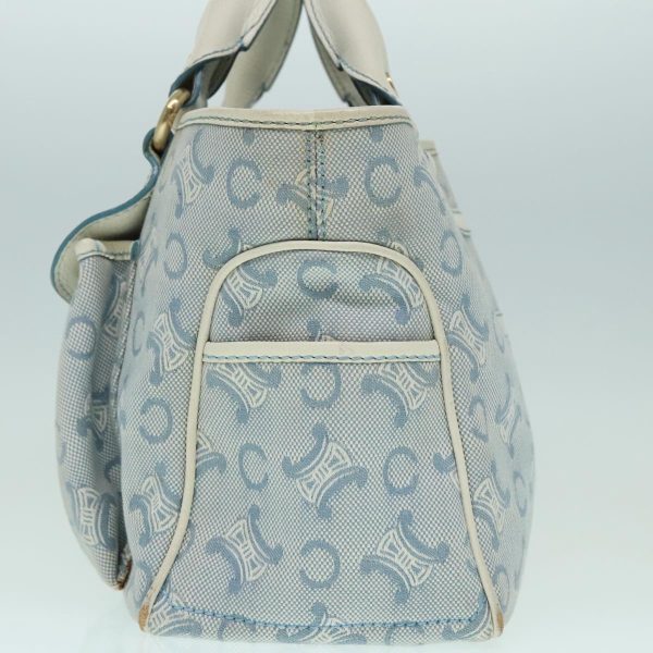 CELINE C Macadam Canvas Hand Bag Light Blue ep5994 For Discount