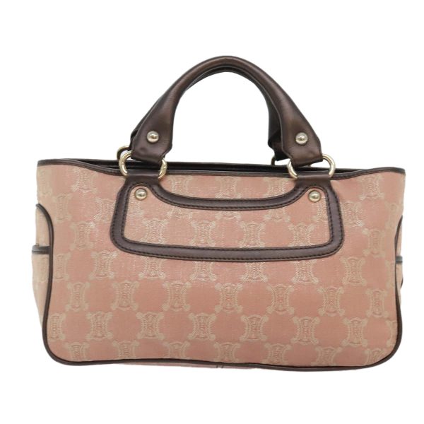 CELINE Macadam Canvas Boogie bag Hand Bag Pink Gold ep5744 For Cheap