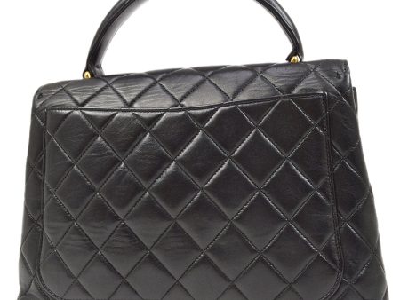 CHANEL 1996-1997 Quilted Kelly 25 Black Lambskin Discount