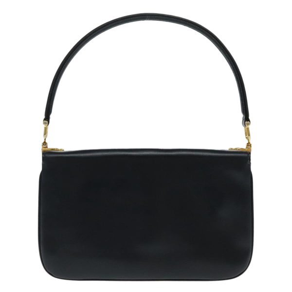 CELINE Horse Carriage Hand Bag Leather Navy yk15581 Online Sale