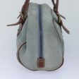 CELINE C Macadam Canvas Shoulder Bag Light Blue 83983 Online now