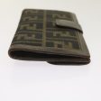 FENDI Zucca Canvas Long Wallet Black Brown  yk10582 Supply