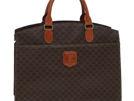 CELINE Macadam Canvas  PVC Leather Brown 84422 For Discount