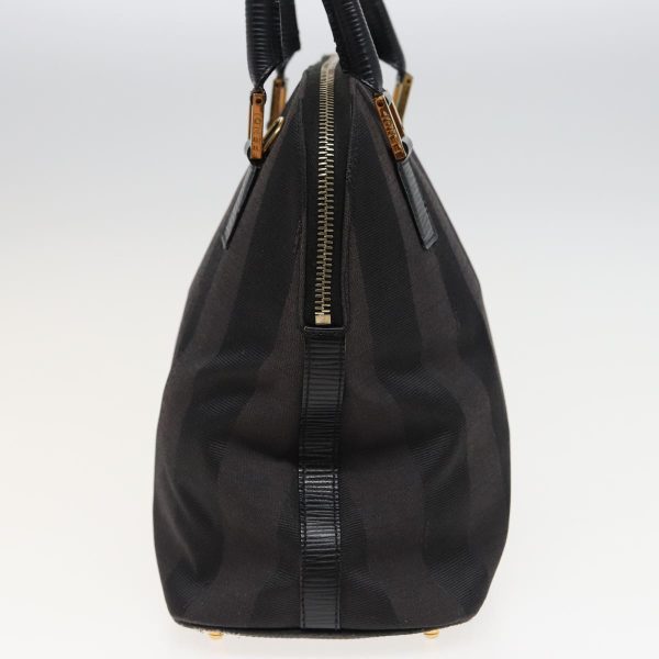 FENDI Pecan Canvas Hand Bag 2way Black Gray  81862 Online Hot Sale