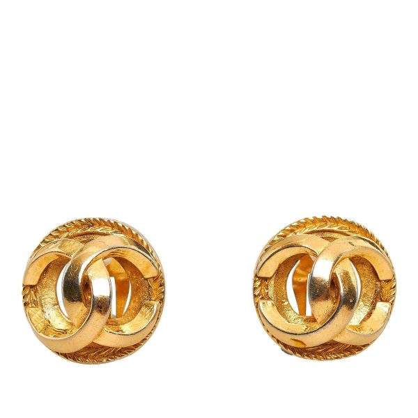 Chanel CC Clip-on Earrings (Cam64b) Sale