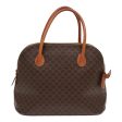 CELINE Macadam Canvas Hand Bag PVC Leather Brown Gold 85803 Online Sale