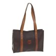 CELINE Macadam Canvas Tote Bag PVC Leather Brown Gold ki4928 Online now