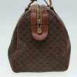 CELINE Macadam Canvas Hand Bag PVC Leather Brown bs16703 For Sale