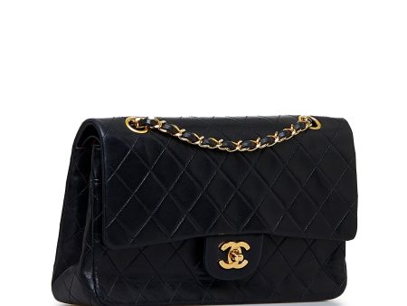 Chanel Medium Classic Lambskin Double Flap (3vAjNA) For Sale