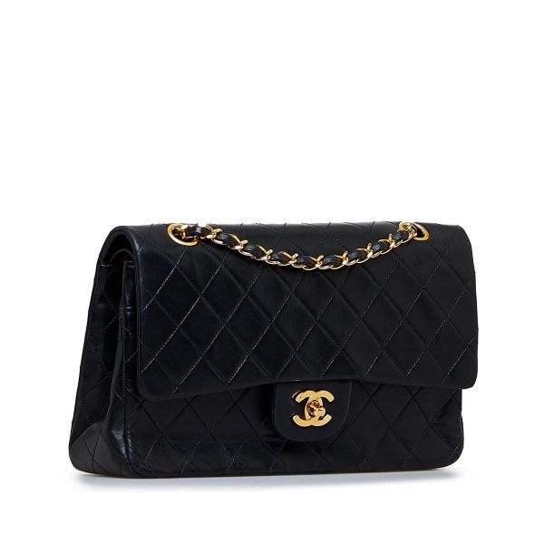 Chanel Medium Classic Lambskin Double Flap (3vAjNA) For Sale