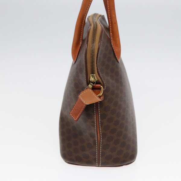 CELINE Macadam Canvas Hand Bag PVC Leather Brown Gold 85803 Online Sale