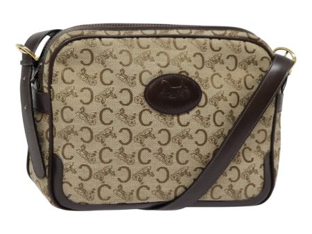 CELINE C Macadam Canvas Shoulder Bag Brown ep5946 For Sale