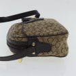 CELINE C Sulky Shoulder Bag Beige Dark Brown Gold bs19149 on Sale