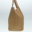 CELINE Horizontalkava Tote Bag Leather Brown Gold hk1577 Fashion