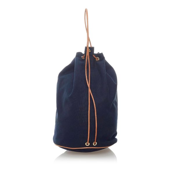 Hermes Polochon Mimile Canvas Backpack (SHG-32271) Fashion