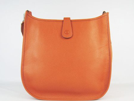 Hermes Evelyne I handbag H6309 orange Online Hot Sale