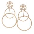 Chanel CC Circle Drop Earrings (20252) For Sale