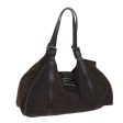 FENDI Zucchino Canvas Shoulder Bag Brown  ac2712 Online Hot Sale